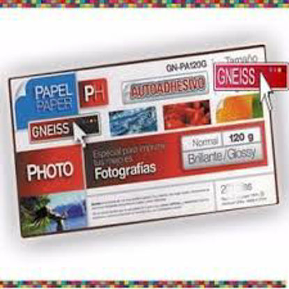 Imagen de Papel Autoadhesivo Glossy 120g Gneiss A3 X 20 Hojas