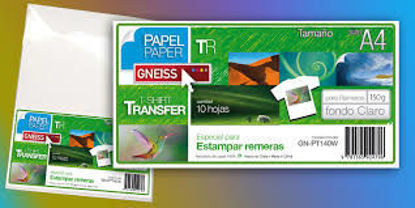 Imagen de PAPEL TRANSFER TELAS OSCURAS 180 GS A4 10 HOJAS
