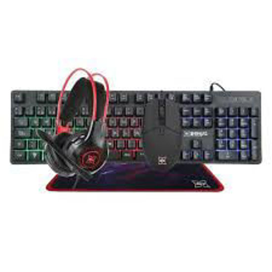 Imagen de COMBO TECLADO, AURICULARES, PAD Y MOUSE, BIG NINJAS IMC-406