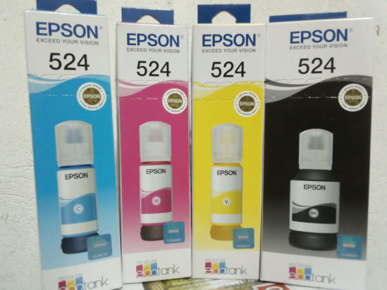Imagen de BOTELLAS DE TINTA INKJET ORIGINALES EPSON 524