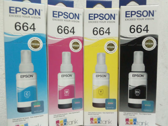 Imagen de TINTAS ORIGINALES 664 SISTEMA CONTINUO SOLO VENCIDOS SIN STOCK DE LOS LIGHT MAGENTA Y LIGHT CYAN