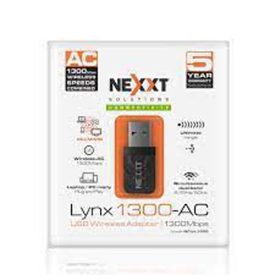 Imagen de ADAPTADOR WIFI USB DUAL BAND LYNX 1300AC 1300MBPS