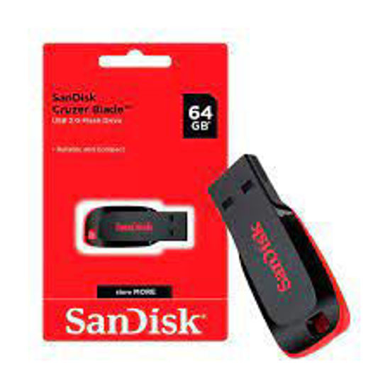 Imagen de PENDRIVE CRUZER BLADE 64GB 2.0 NEGRO